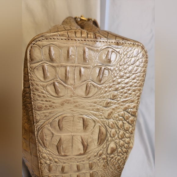 Brahmin Louise Rose Satchel With Crocodile Embossed Leather - Picture 10 of 17